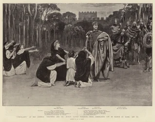 Coriolano al Lyceum, Volumnia e le Dame Romane implorano Coriolano di non Marciare su Roma, Atto III